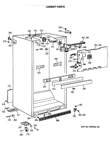 03 - Cabinet Parts parts for Ge Refrigerator MTX21EASRRAD from AppliancePartsPros.com