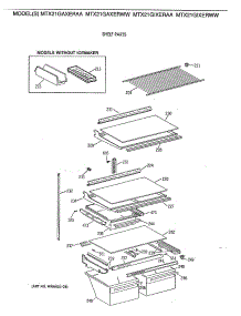 04 - Shelf Parts parts for Ge Refrigerator MTX21GIXERAA from AppliancePartsPros.com