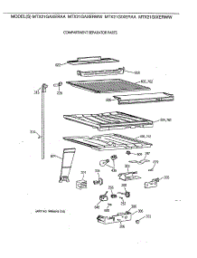 05 - Compartment Separator Parts parts for Ge Refrigerator MTX21GIXERAA from AppliancePartsPros.com