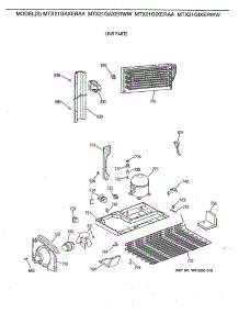 06 - Unit Parts parts for Ge Refrigerator MTX21GIXERAA from AppliancePartsPros.com