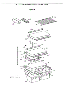 04 - Shelf Parts parts for Ge Refrigerator MTX24GAXCRAA from AppliancePartsPros.com