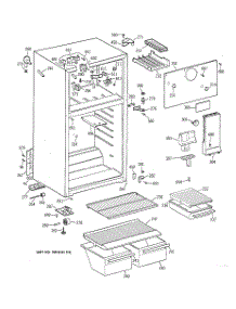 02 - Cabinet parts for Ge Refrigerator CTX16BYXLRWH from AppliancePartsPros.com