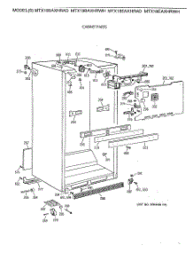 03 - Cabinet Parts parts for Ge Refrigerator MTX18BAXHRWH from AppliancePartsPros.com