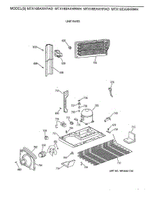 06 - Unit Parts parts for Ge Refrigerator MTX18BAXHRWH from AppliancePartsPros.com