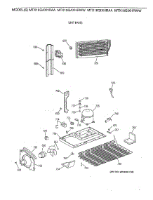 04 - Unit Parts parts for Ge Refrigerator MTX18GAXHRWW from AppliancePartsPros.com