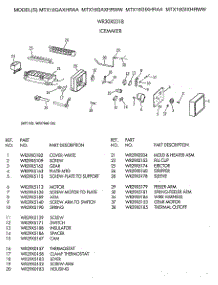 05 - Icemaker parts for Ge Refrigerator MTX18GIXHRWW from AppliancePartsPros.com