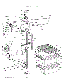 03 - Fresh Food Section parts for Ge Refrigerator MSX22BRSMWH from AppliancePartsPros.com