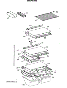 04 - Shelf Parts parts for Ge Refrigerator MTX24GASKRWH from AppliancePartsPros.com