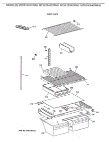 04 - Shelf Parts parts for Ge Refrigerator MTX21EAXCRWH from AppliancePartsPros.com