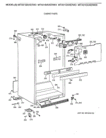 03 - Cabinet Parts parts for Ge Refrigerator MTX21EAXERAD from AppliancePartsPros.com