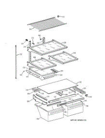 04 - Shelf Parts parts for Ge Refrigerator MTX18DIBRRAA from AppliancePartsPros.com