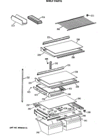 04 - Shelf Parts parts for Ge Refrigerator MTX21GASMRWH from AppliancePartsPros.com