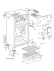 02 - Cabinet parts for Ge Refrigerator CTH14CYXRRWH from AppliancePartsPros.com