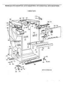 03 - Cabinet Parts parts for Ge Refrigerator MTX18GIXFRAA from AppliancePartsPros.com