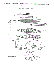 05 - Compartment Separator Parts parts for Ge Refrigerator MTX18GIXFRAA from AppliancePartsPros.com