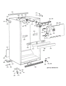 03 - Cabinet Parts parts for Ge Refrigerator TBE24JATHRWH from AppliancePartsPros.com