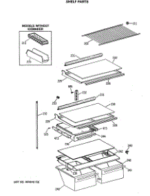 04 - Shelf Parts parts for Ge Refrigerator MTX18GASGRWW from AppliancePartsPros.com