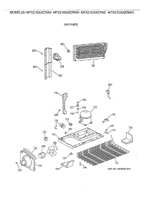 06 - Unit Parts parts for Ge Refrigerator MTX21BAXERAD from AppliancePartsPros.com