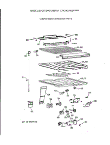 05 - Compartment Separator Parts parts for Ge Refrigerator CTK24GAXERAA from AppliancePartsPros.com