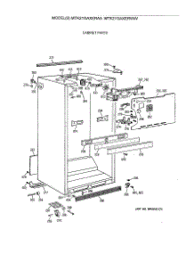 03 - Cabinet Parts parts for Ge Refrigerator MTK21GAXERWW from AppliancePartsPros.com