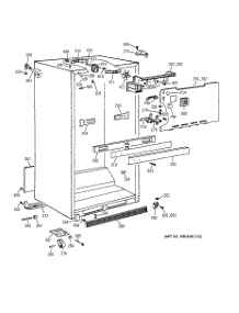 03 - Cabinet Parts parts for Ge Refrigerator CTT21GAXGRAA from AppliancePartsPros.com