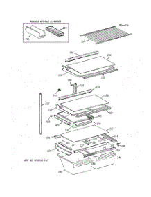 04 - Shelf Parts parts for Ge Refrigerator CTT21GAXGRAA from AppliancePartsPros.com