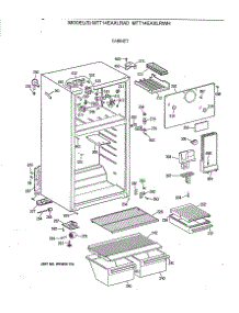 02 - Cabinet parts for Ge Refrigerator MTT14EAXLRAD from AppliancePartsPros.com