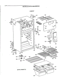 02 - Cabinet parts for Ge Refrigerator MTG16EAZBRWH from AppliancePartsPros.com