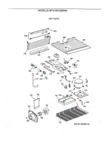 03 - Unit Parts parts for Ge Refrigerator MTG16EAZBRWH from AppliancePartsPros.com