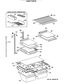 04 - Shelf Parts parts for Ge Refrigerator TBE24JASHRWH from AppliancePartsPros.com