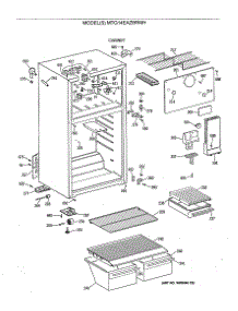 02 - Cabinet parts for Ge Refrigerator MTG14EAZBRWH from AppliancePartsPros.com