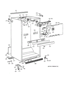 03 - Cabinet Parts parts for Ge Refrigerator MTK24GAXGRAA from AppliancePartsPros.com