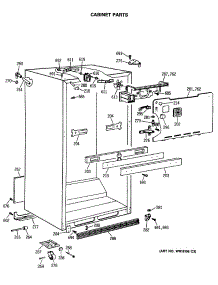 03 - Cabinet Parts parts for Ge Refrigerator MTX18EASARWH from AppliancePartsPros.com