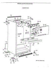 03 - Cabinet Parts parts for Ge Refrigerator MTG18EAXERWH from AppliancePartsPros.com
