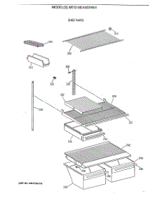 04 - Shelf Parts parts for Ge Refrigerator MTG18EAXERWH from AppliancePartsPros.com