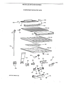 05 - Compartment Separator Parts parts for Ge Refrigerator MTG18EAXERWH from AppliancePartsPros.com