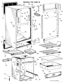 02 - Section2 parts for Ge Refrigerator TB12SFBL from AppliancePartsPros.com