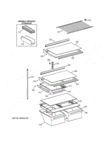 04 - Shelf Parts parts for Ge Refrigerator MTX18GAZKRAA from AppliancePartsPros.com