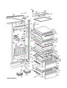 04 - Fresh Food Section parts for Ge Refrigerator BISB42ELD from AppliancePartsPros.com