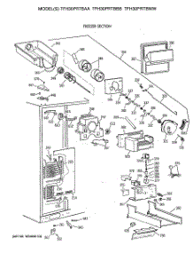 03 - Freezer Section parts for Ge Refrigerator TFH30PRTBWW from AppliancePartsPros.com
