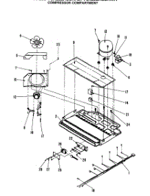 08 - Compressor Compartment parts for Ge Refrigerator TCX22ZASBR from AppliancePartsPros.com
