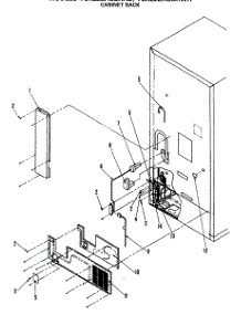 10 - Cabinet Back parts for Ge Refrigerator TCX22ZASBR from AppliancePartsPros.com