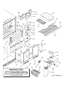 03 - Freezer Section parts for Ge Refrigerator PTS22LBNARWW from AppliancePartsPros.com