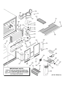 03 - Freezer Section parts for Ge Refrigerator GTS22QBNARWW from AppliancePartsPros.com