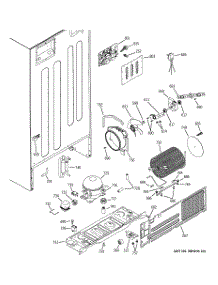 08 - Sealed System & Mother Board parts for Ge Refrigerator PTS22LBNARBB from AppliancePartsPros.com