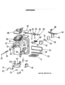 02 - Dispenser parts for Ge Refrigerator TBX25PCSJRBB from AppliancePartsPros.com