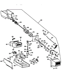 Ice Bucket parts for Ge Refrigerator TBX22PRYFFWW from AppliancePartsPros.com