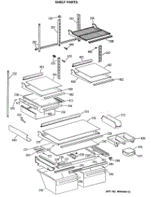 05 - Shelf Parts parts for Ge Refrigerator TBX22PCSNRBB from AppliancePartsPros.com