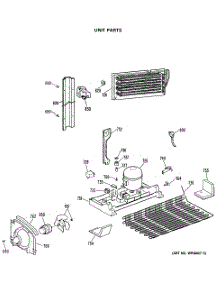 08 - Unit Parts parts for Ge Refrigerator TBX22PCSNRBB from AppliancePartsPros.com