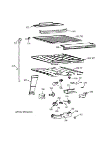 05 - Compartment Separator Parts parts for Ge Refrigerator TBX24ZIXCRAA from AppliancePartsPros.com